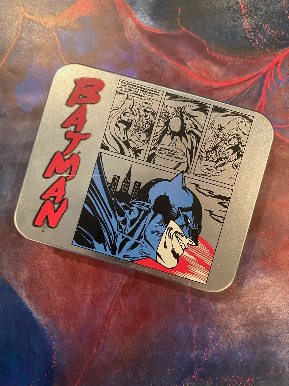Batman Men's Bifold Wallet in Blue, Red, Gray